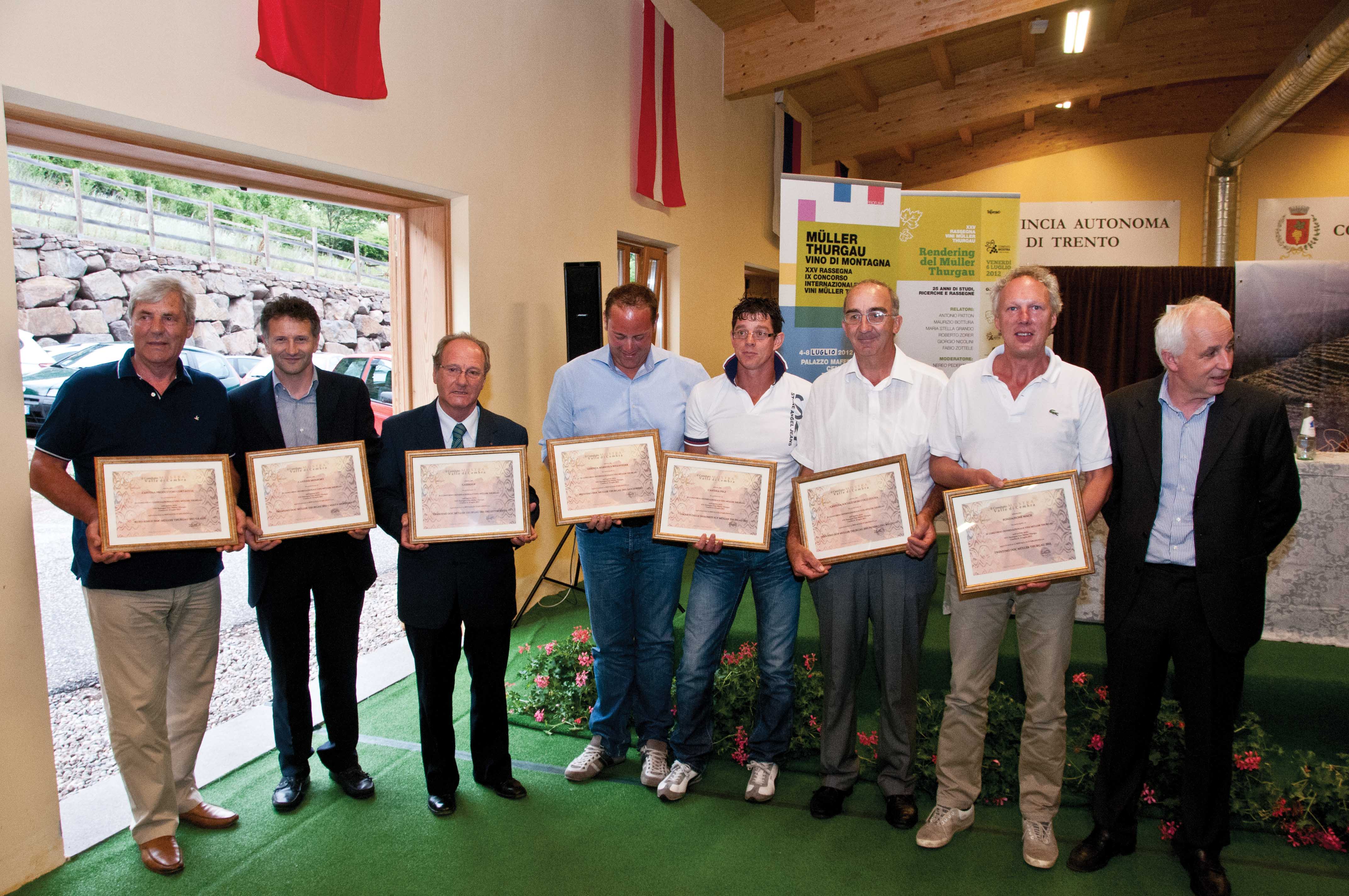 Mostra vini Muller Thurgau 2012 concorso premiazione argento premiati trentino alto adige 1