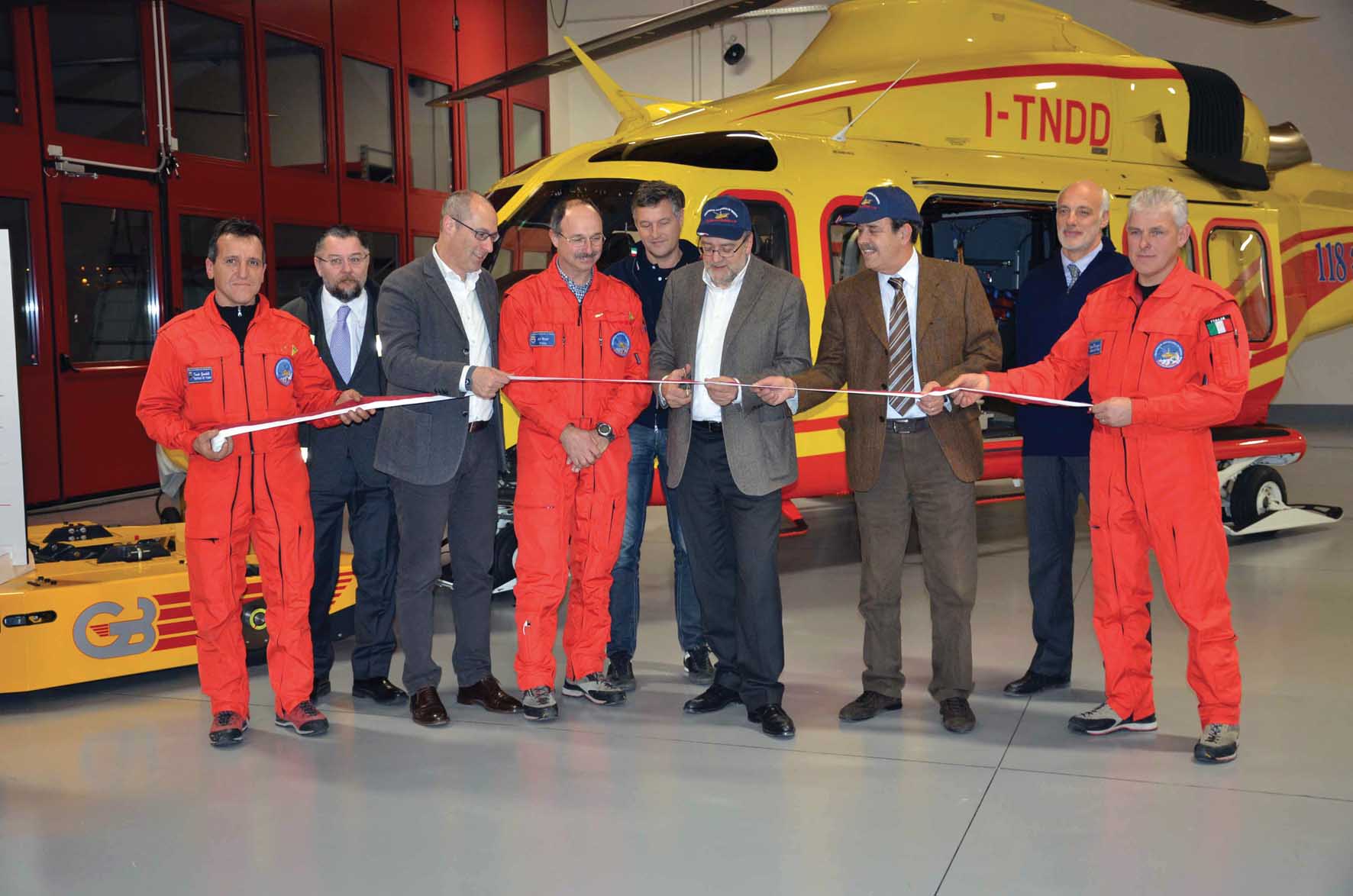 PAT inaugurazione nuoa sede nucleo elicotteri dellai rossi commissario governo 1