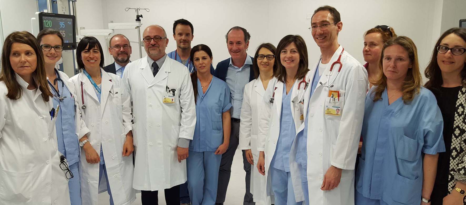 ospedale di Camposampiero nuovo reparto patologia neonatale Luca Zaia con primario Marco Filippone e personale reparto