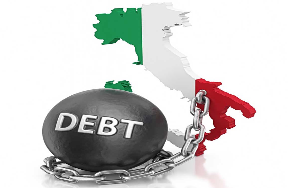italia debito pubblico palla al piede