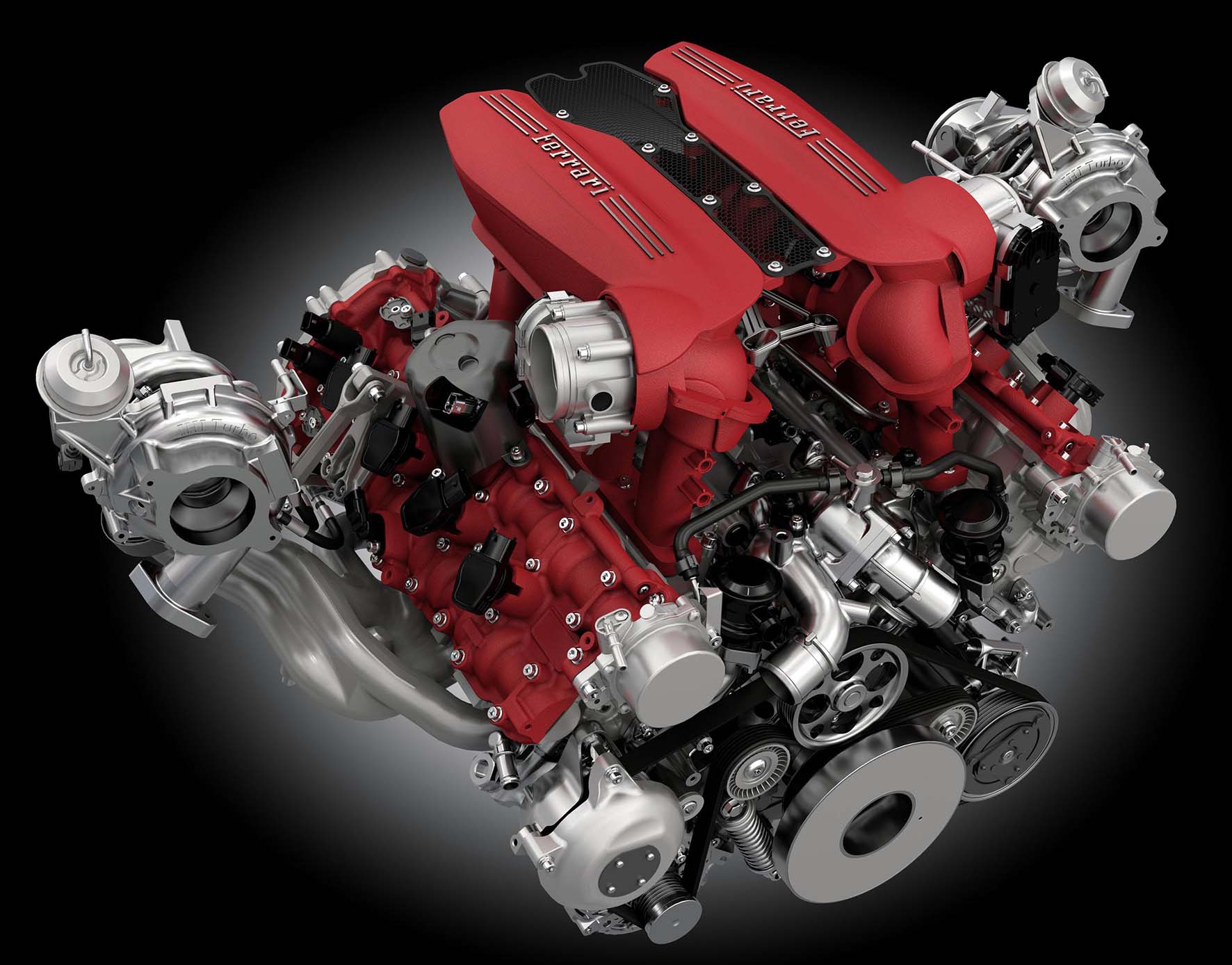 Ferrari motore V8 Turbo 488 GTB