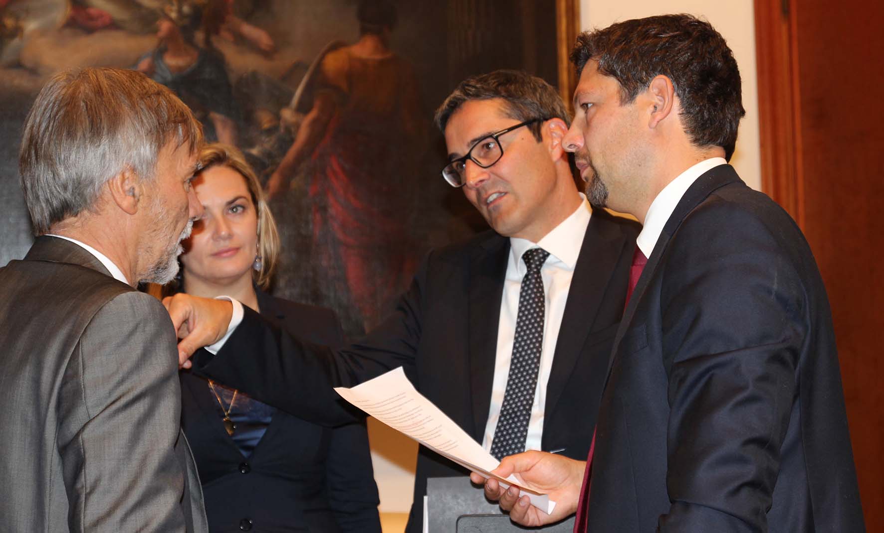 Kompatscher e i parlamentari Alfreider e Gebhard a colloquio con il Ministro Delrio