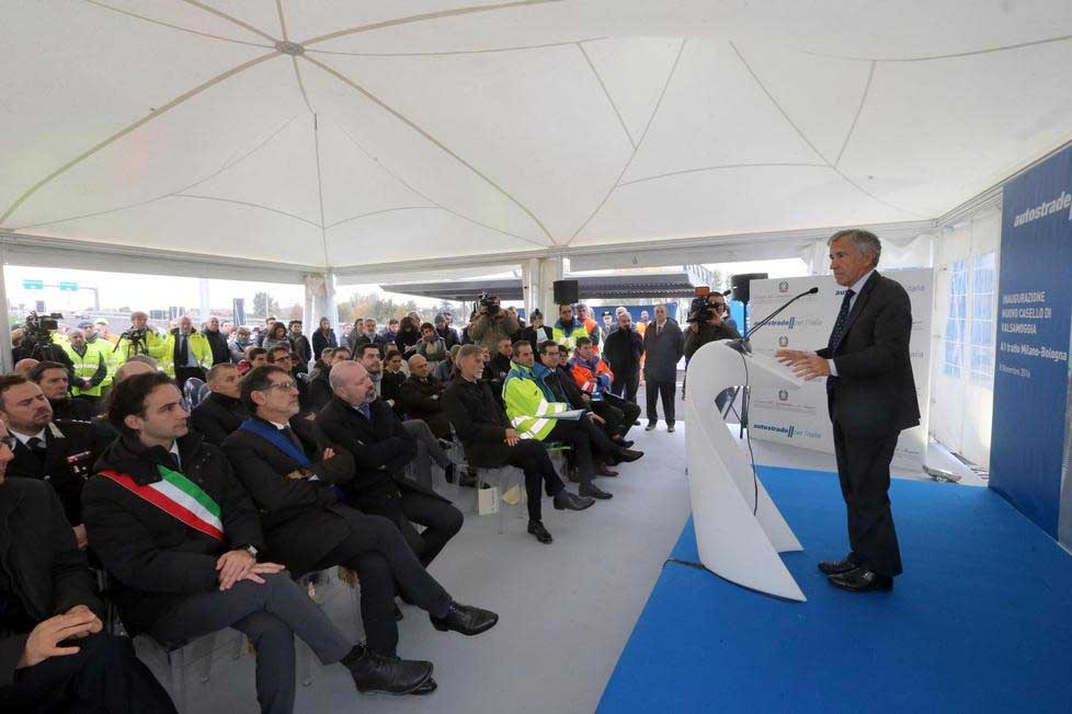 inaugurazione nuovo casello autostradale A1 Valsamoggia discorsi