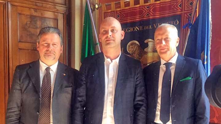 Venezia incontro ministro croato agricoltura pesca Tolušić con pan ciambetti