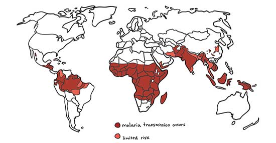 mappa malaria