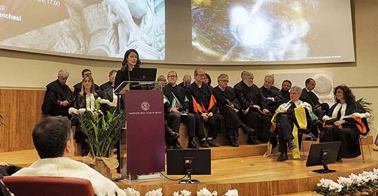 Inaugurazione anno accademico UniTrento 2018 prolusione astrofisca marica branchesi