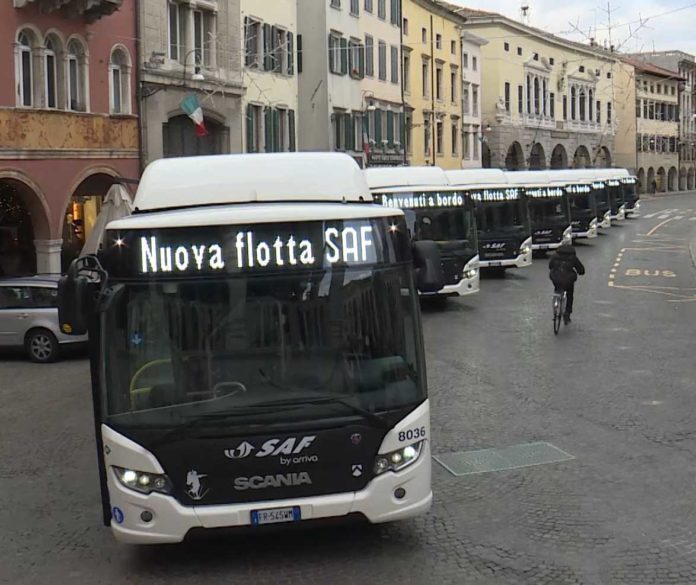 nuova flotta autobus Saf