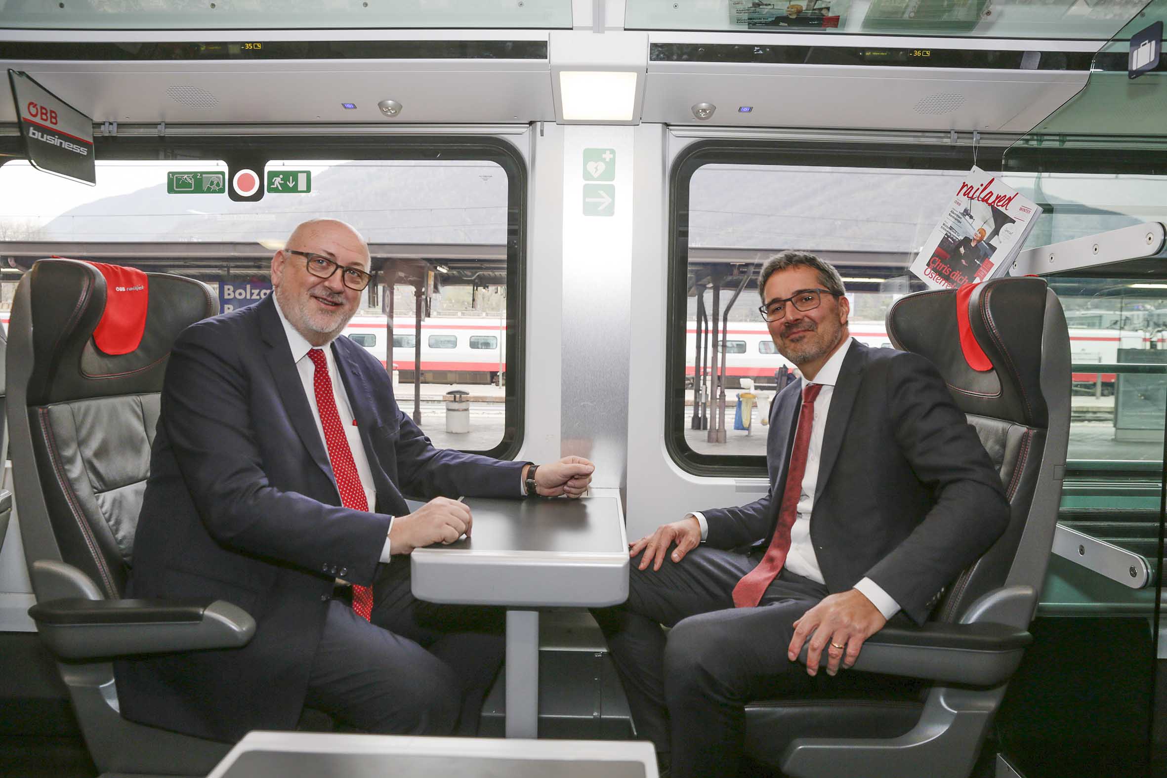 Railjet diretto Bolzano-Vienna