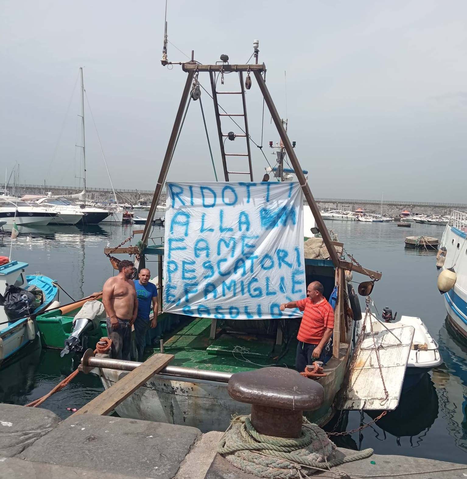 protesta dei pescatori