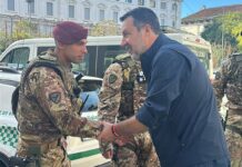 Sopralluogo di Matteo Salvini in centro a Milano nelle zone colpite da violenze e saccheggi